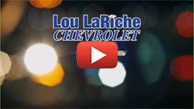 A video for lou lariche chevrolet with a play button