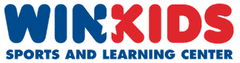 The logo for win kids sports and learning center