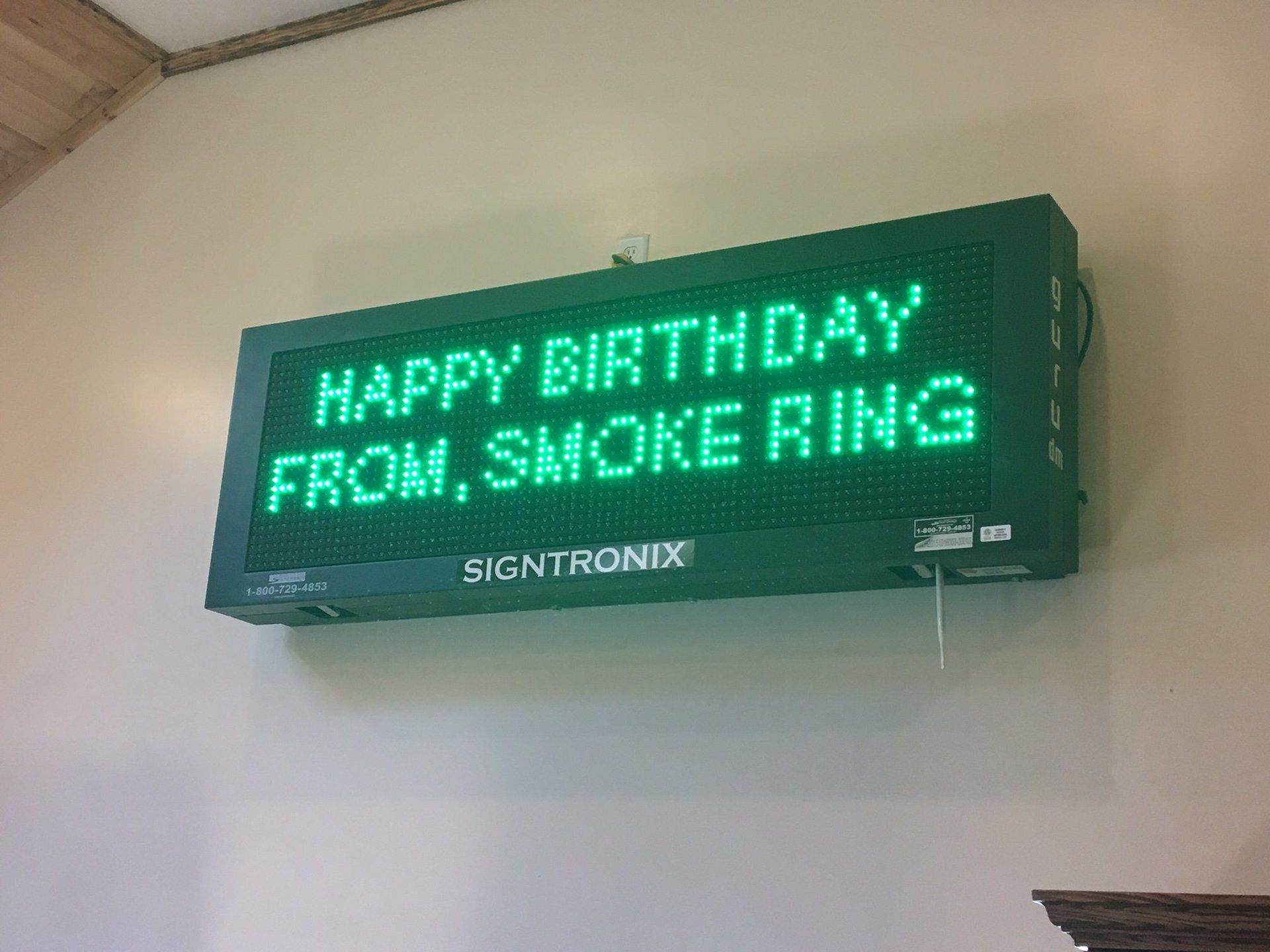 Happy Birthday Message from Smoke Rings Smoke Shop