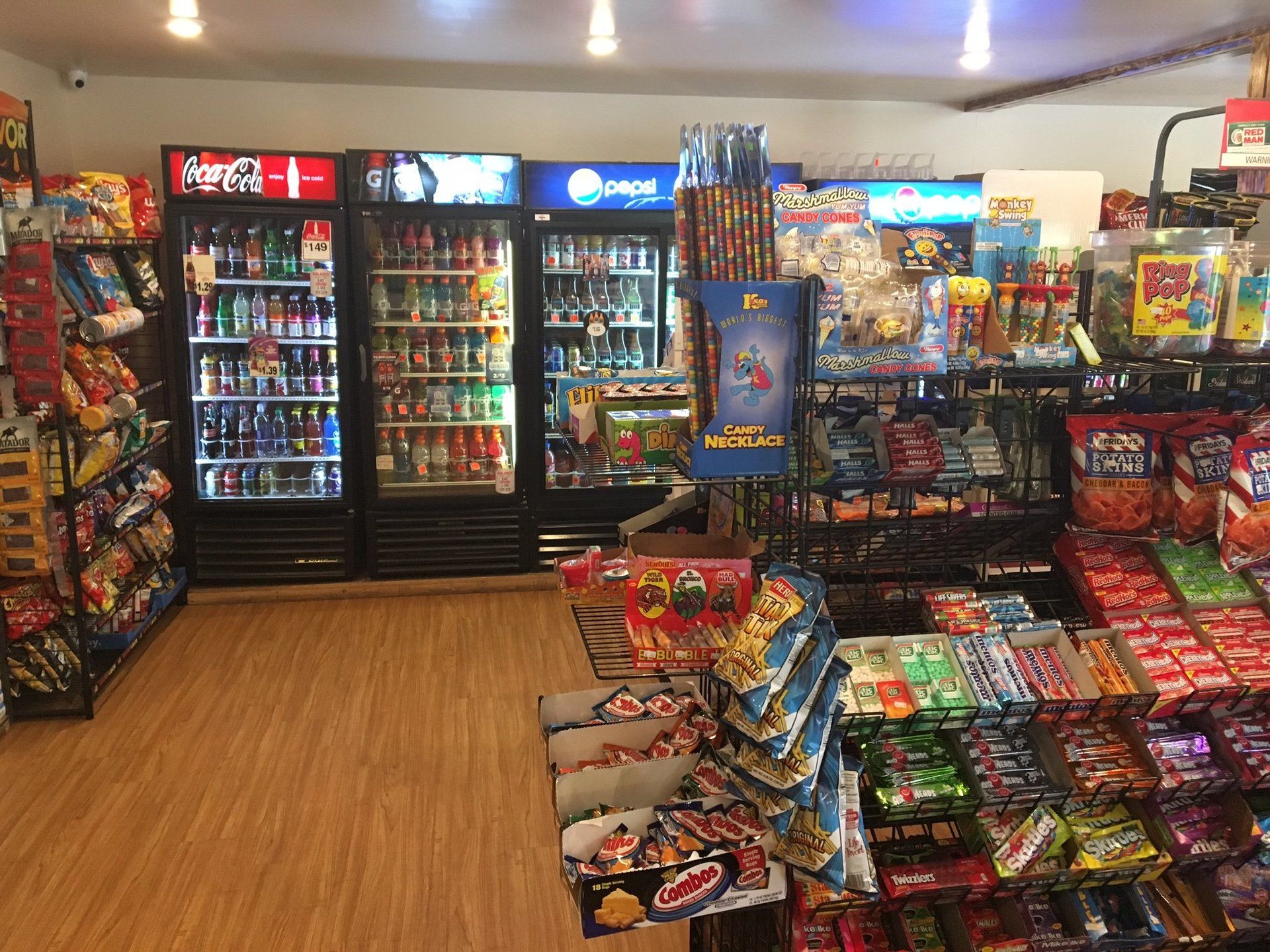 Selection of Soft Drinks and Snacks