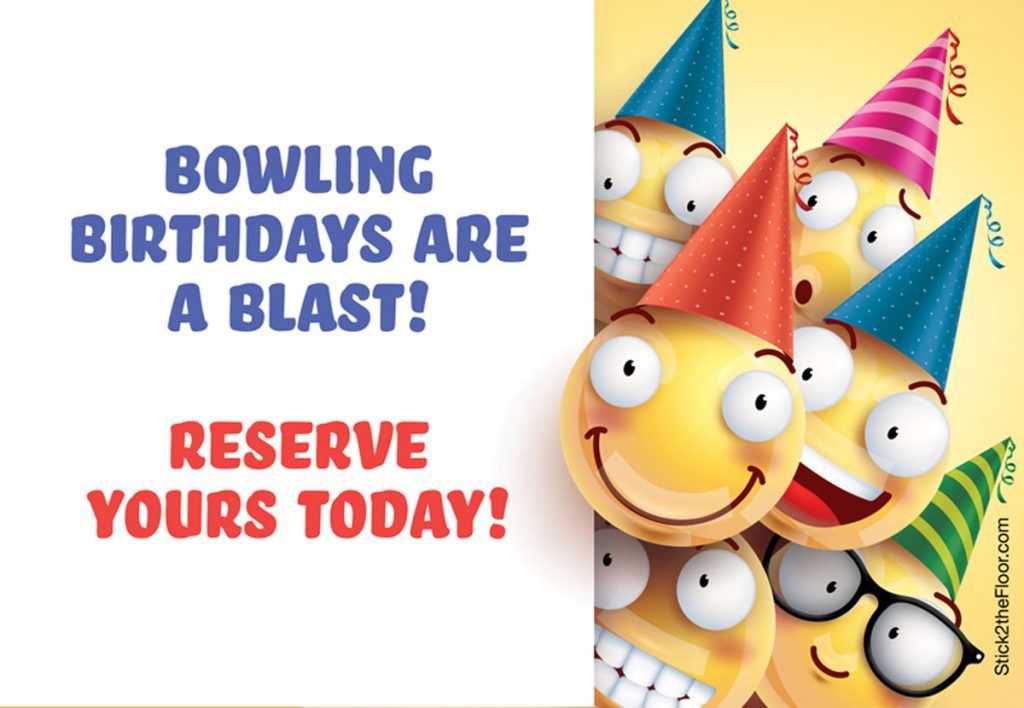 Yellow emoji faces with party hats peeking from behind a white sign that reads