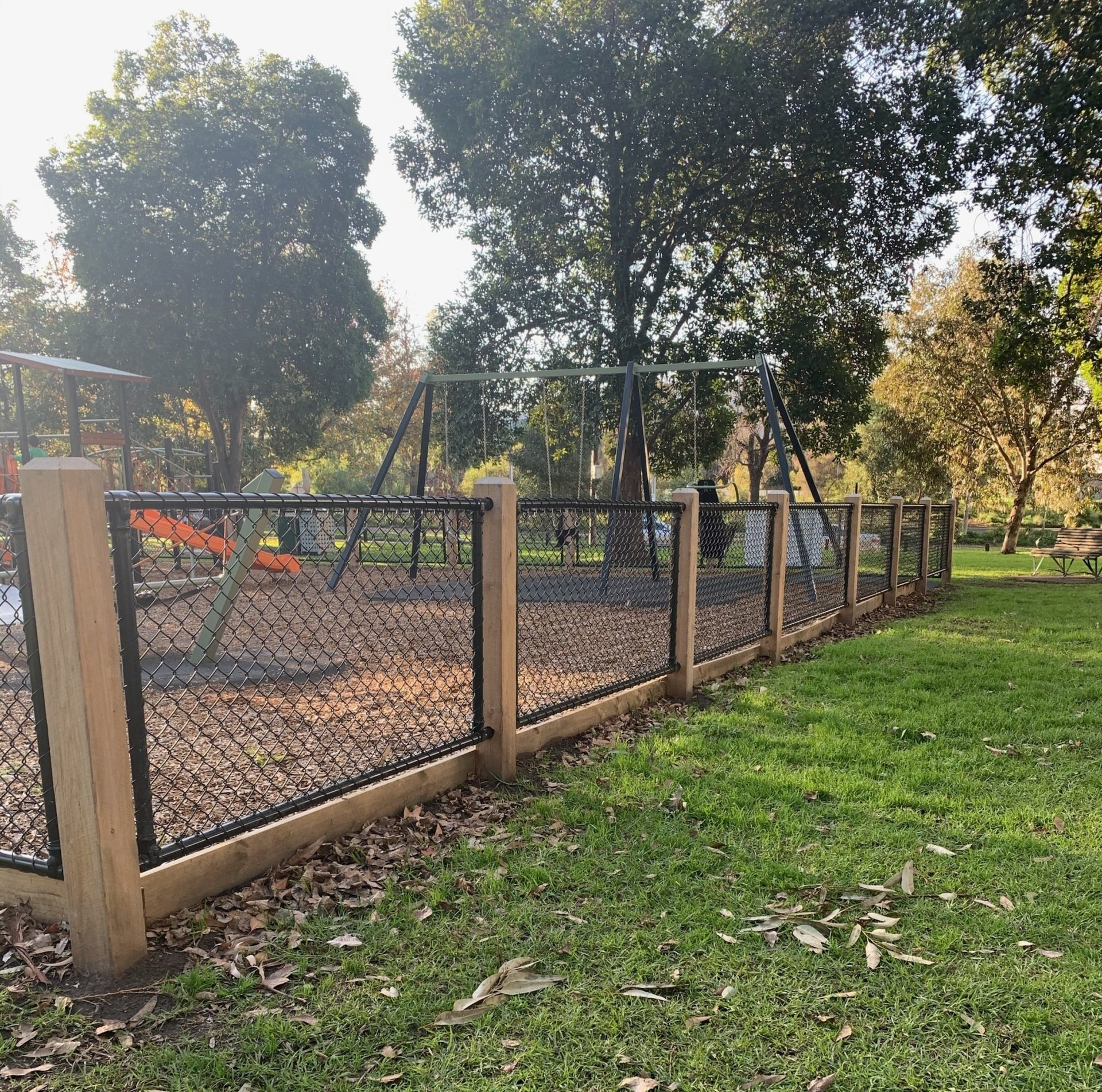melbourne playground fencing chain wire