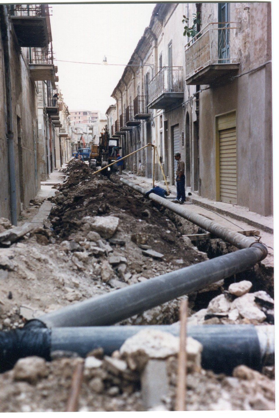 Lavori su strada pubblica