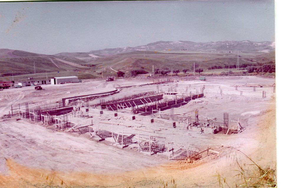 Foto d'epoca di un cantiere