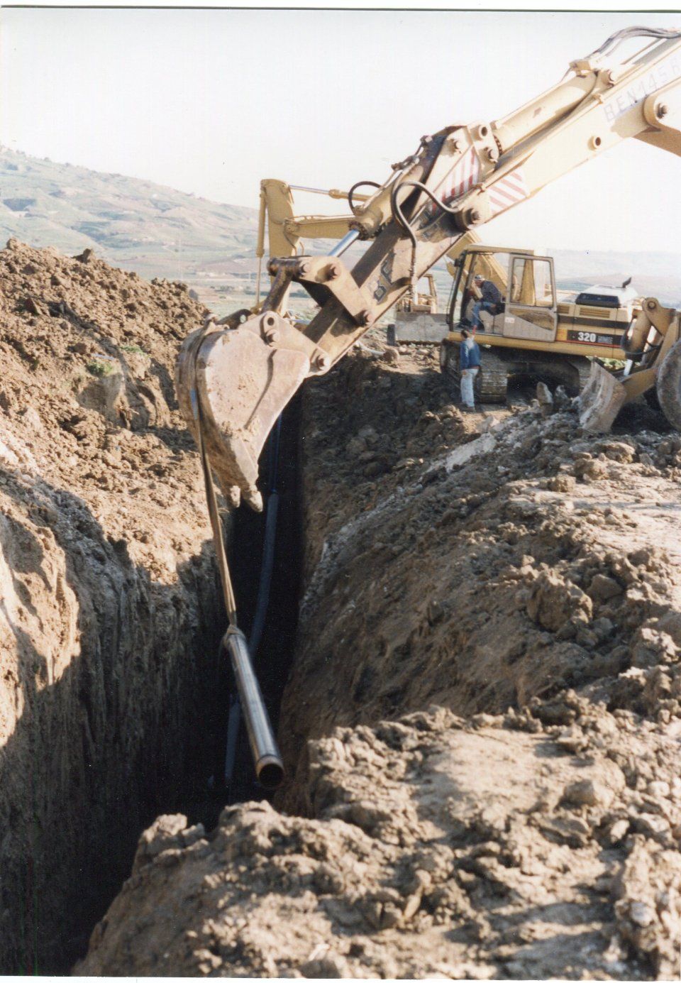 Costruzione con mezzo a gru