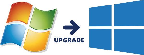 Windows logo operating system upgrade