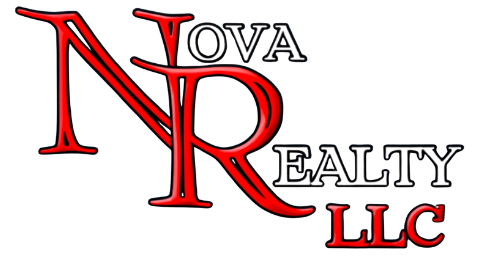 Nova Realty LLC logo with red 