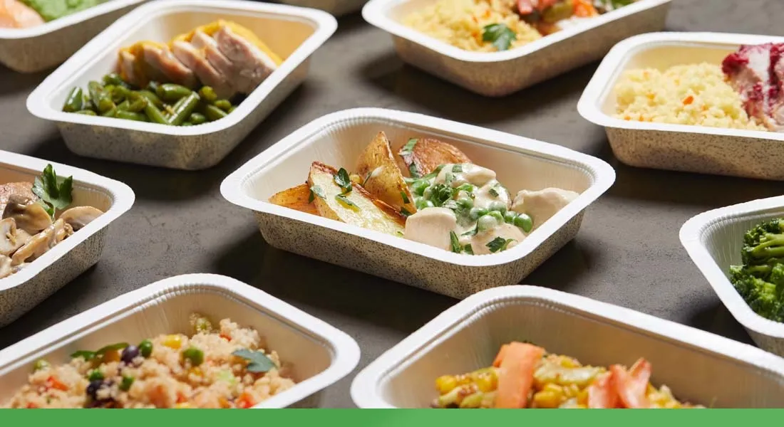 There are many different types of food in the containers.