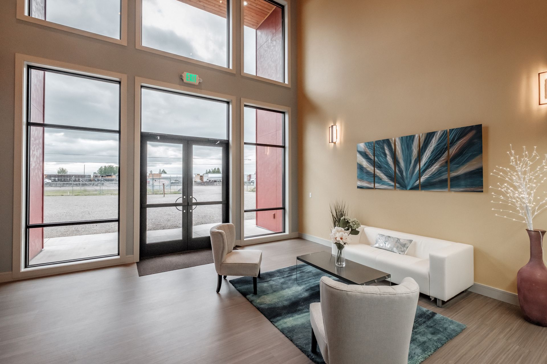 Fitzpatrick Painting office interior with customer seating area