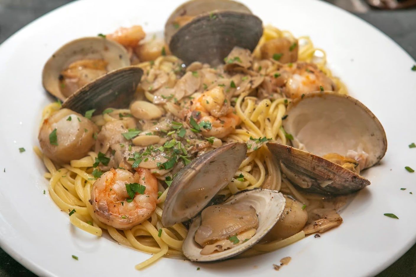 Shrimp, Clams and Scallops