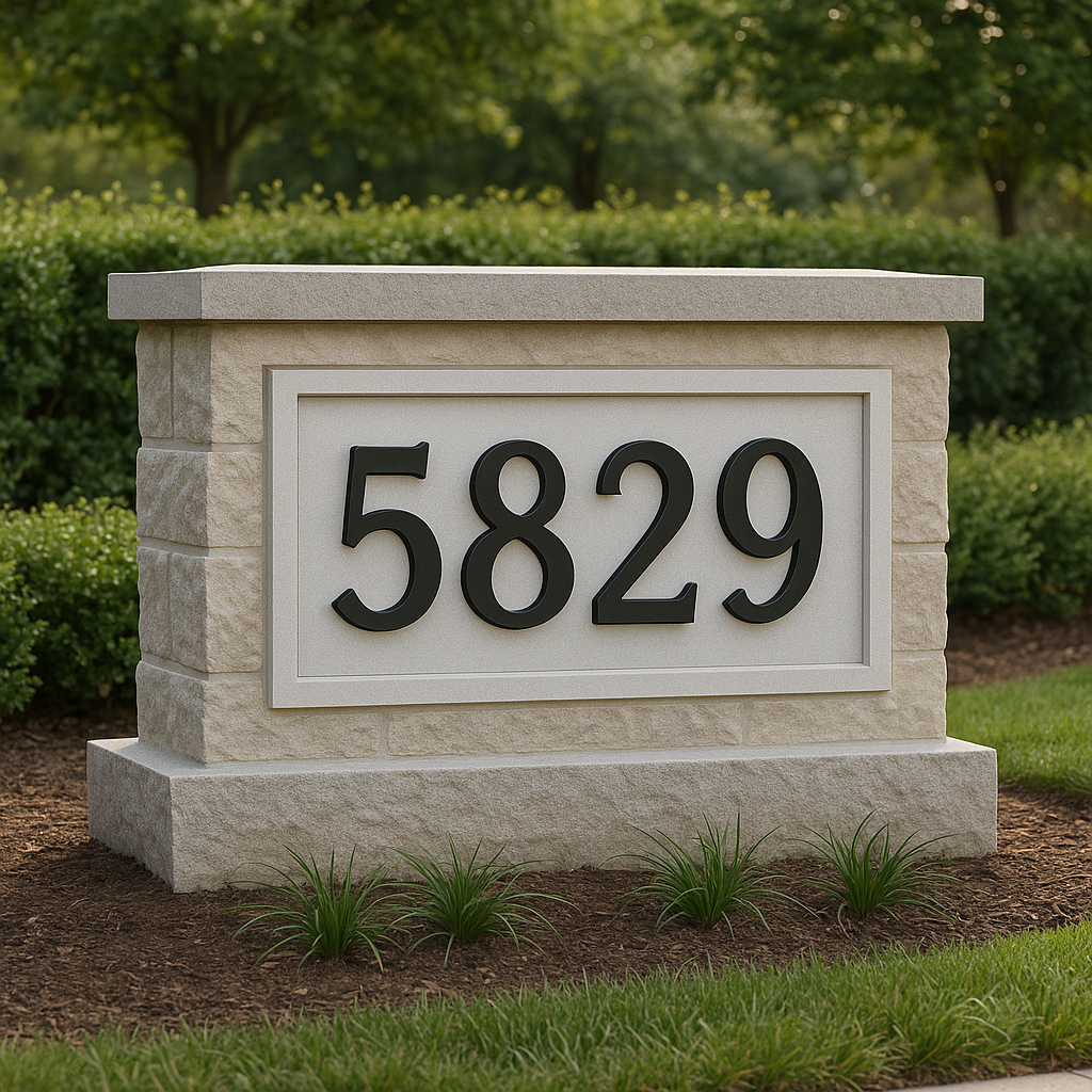 Raleigh Address Signs