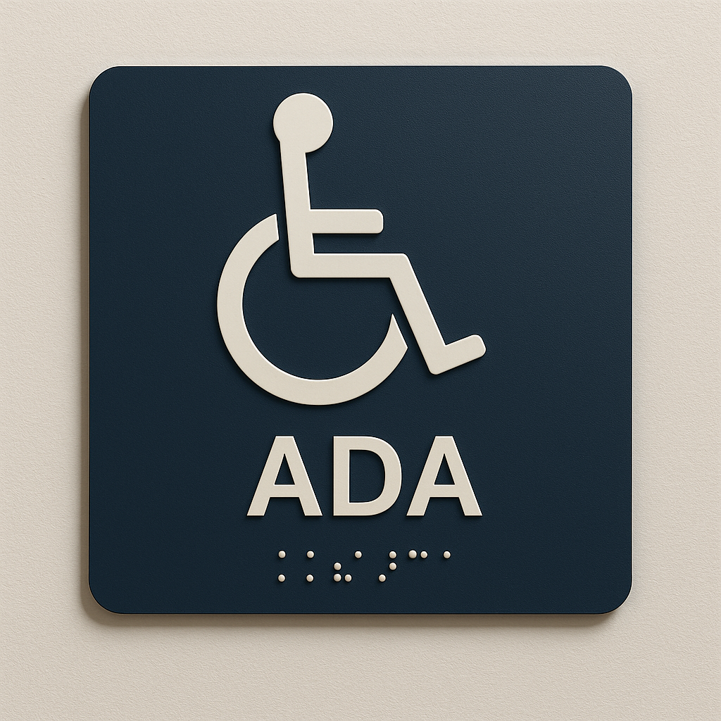 legally compliant ada signage solutions in Raleigh NC by Carolina Signs and Wonders