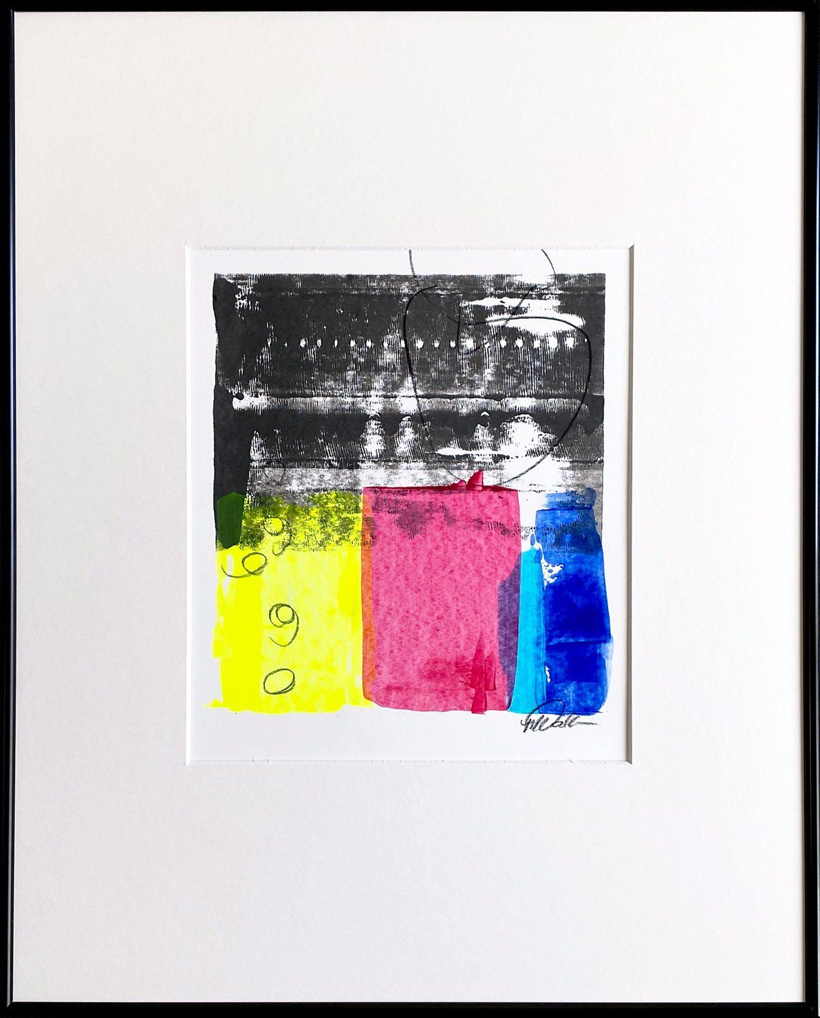 abstract custom monoprint commissions lease art home decor hotels