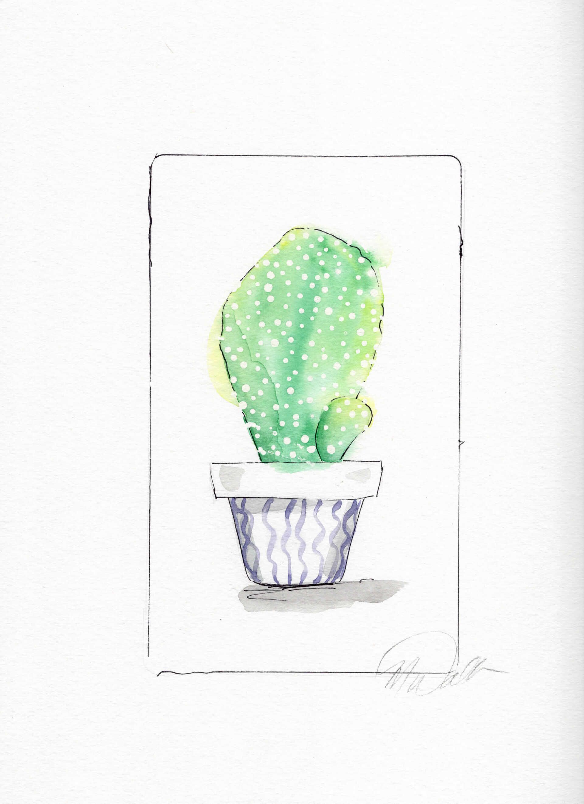cactus custom illustrations commissions lease art home decor hotels
