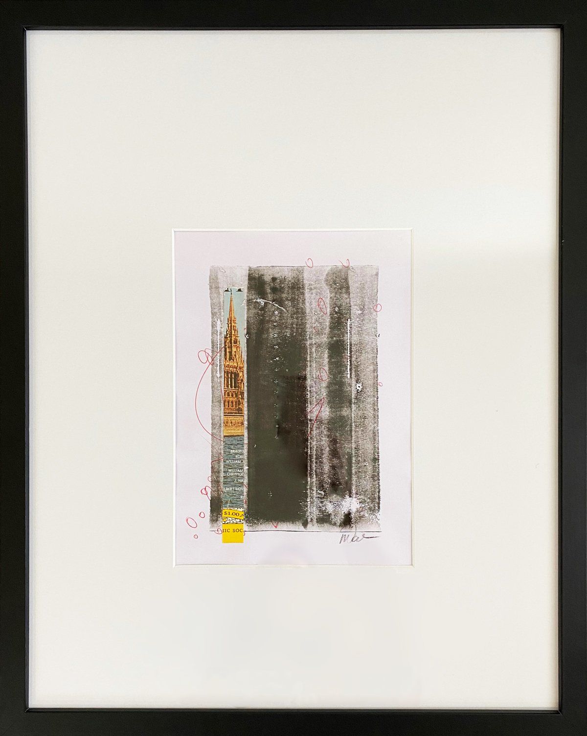 abstract custom monoprint commissions lease art home decor hotels