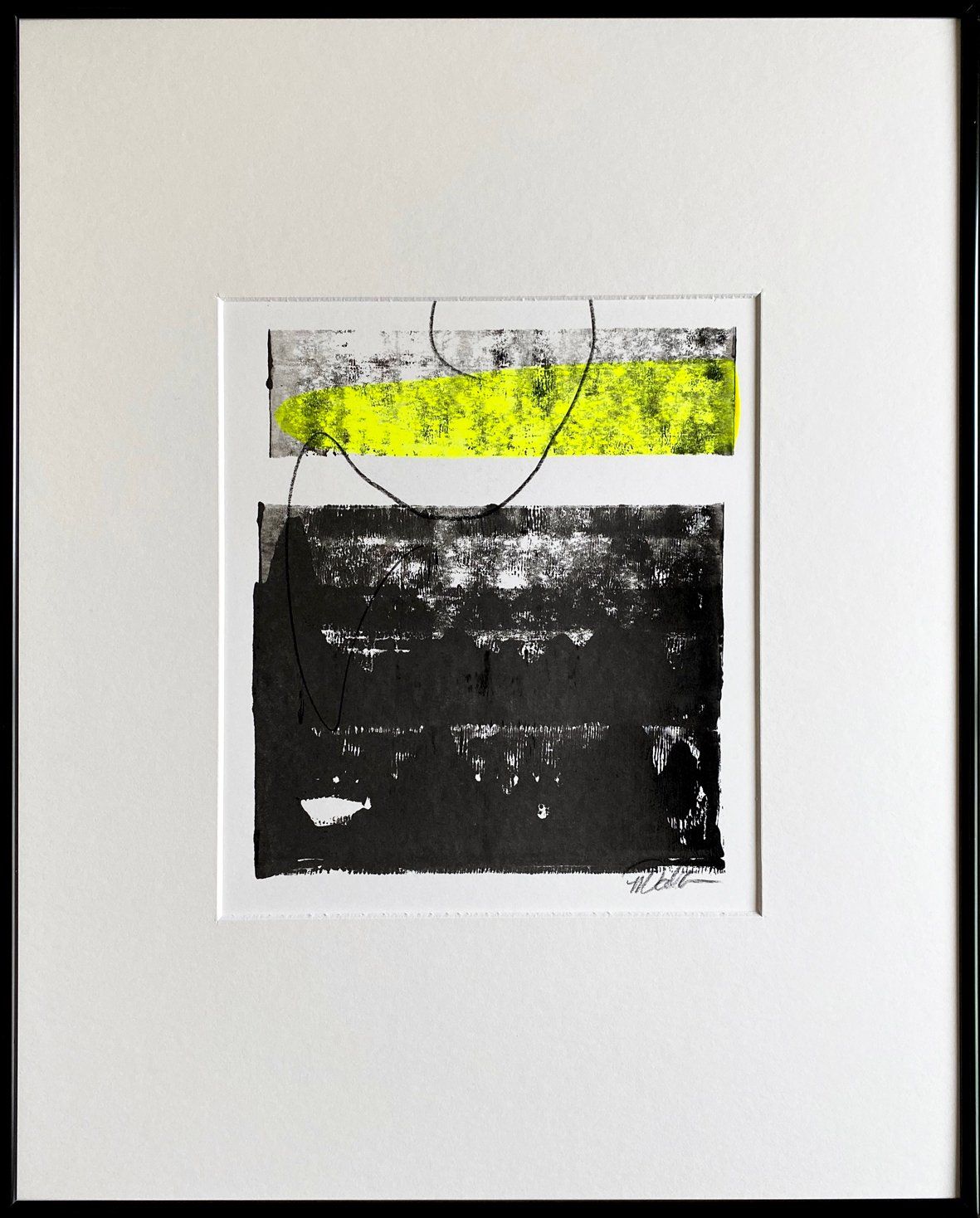 abstract custom monoprint commissions lease art home decor hotels