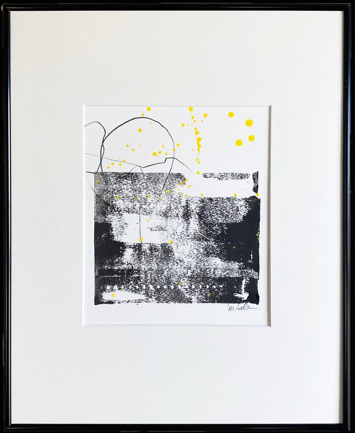 abstract custom monoprint commissions lease art home decor hotels