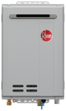 A rheem water heater is shown on a white background.