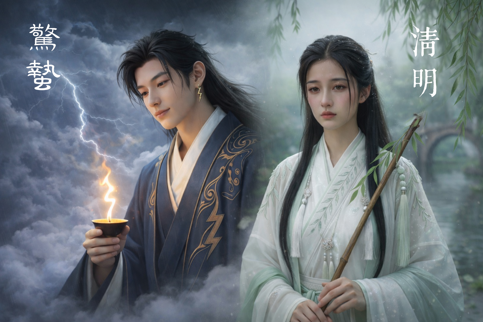 AI生成圖片,AI角色設計,節氣角色設計,清明角色設計,驚蟄角色設計,農曆節氣視覺,文化創意設計、品牌內容行銷,AI視覺設計,晶鯨智慧行銷