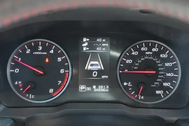 A close up of the dashboard of a car