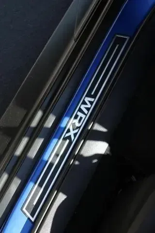 The word wrx is on the side of a car