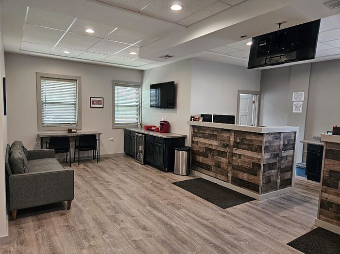 Our clean and renovated waiting area | Loyola Service