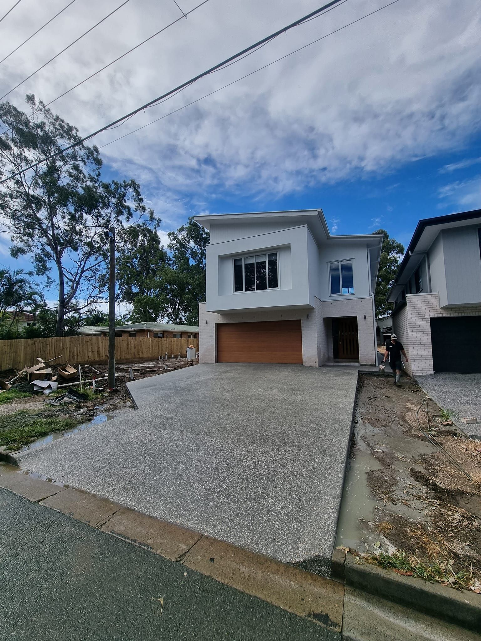 Honed Concrete Driveway Gold Coast