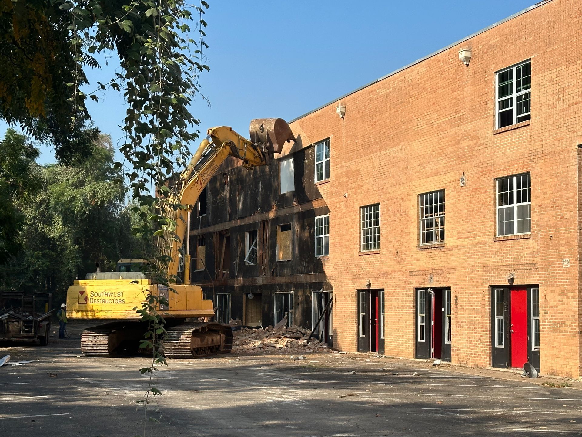 Demolition Company — Far View Of Excavator in Austin, TX