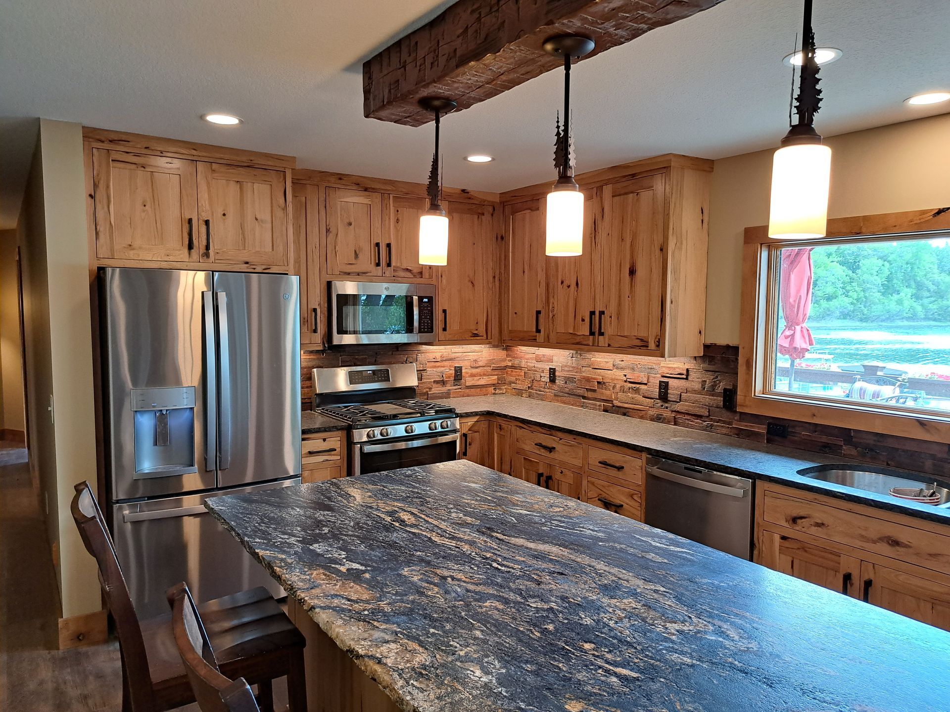 Custom wood kitchen cabinets by Olson Cabinets & Woodworking