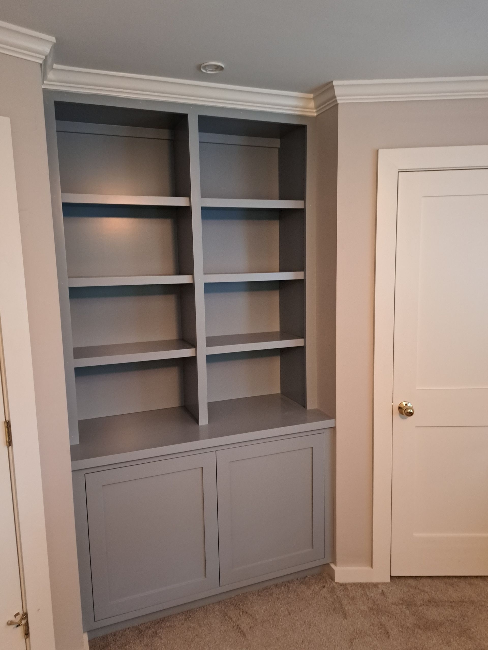 Premium built-ins and closet storage solutions crafted by Olson Cabinets & Woodworking in Victoria, MN.