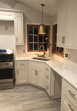 White Kitchen Cabinet — Victoria, MN — Olson Cabinets & Woodworking Inc.