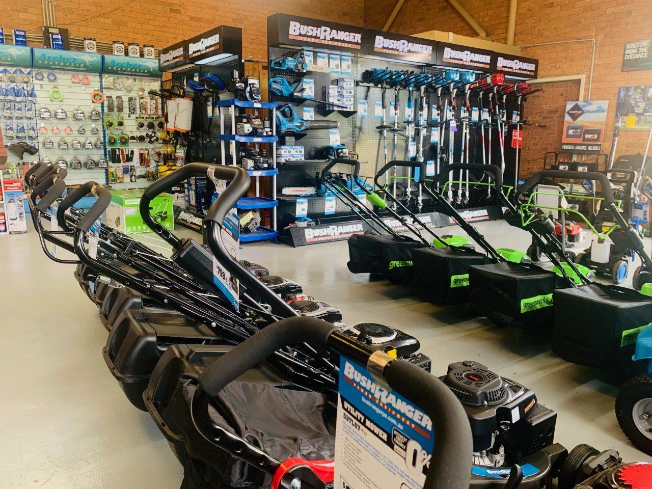 Victa Lawnmowers Displayed In Store — Great Lakes Mowers & Chainsaws In Tuncurry, NSW