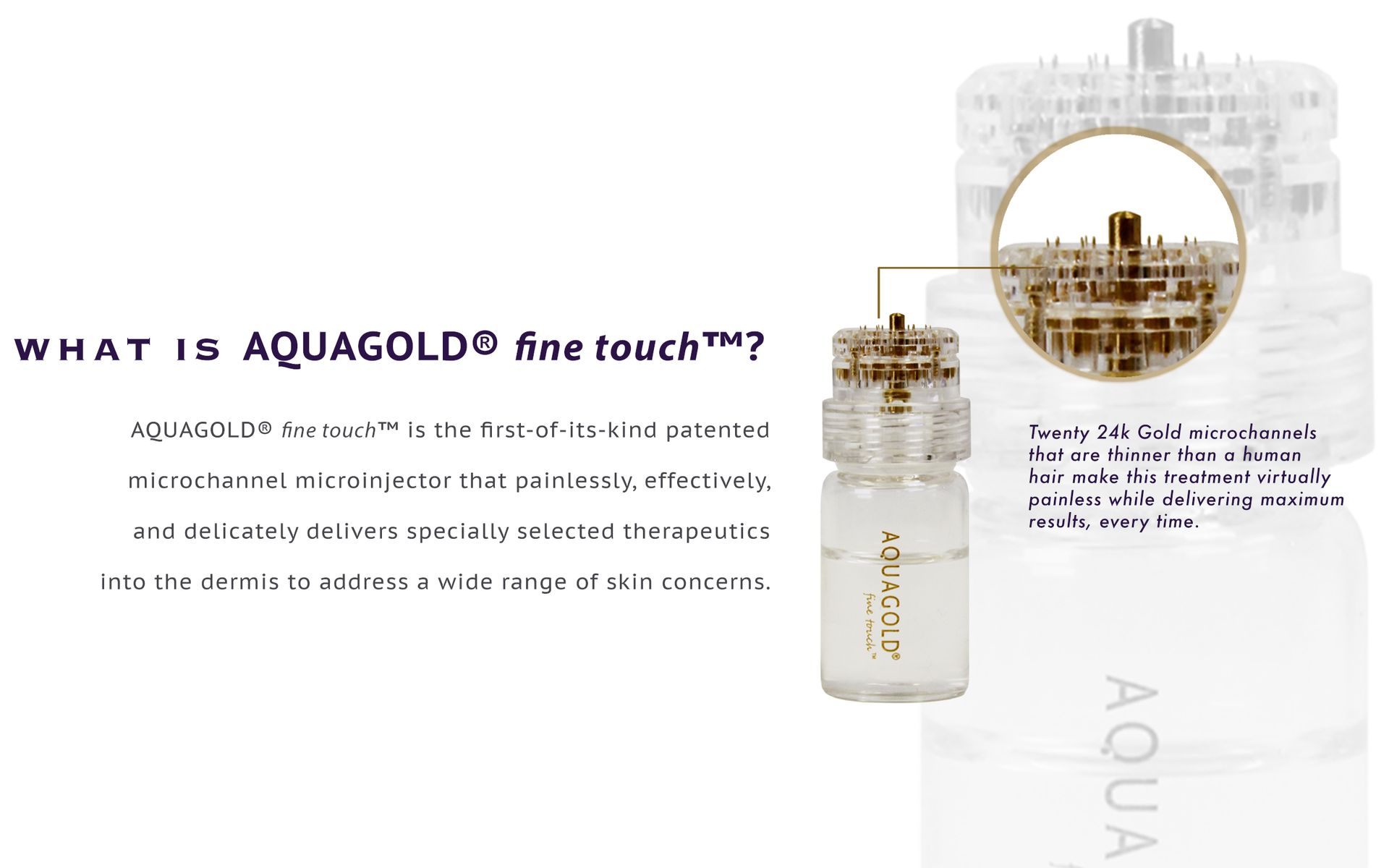 what is aquagold fine touch? infographic