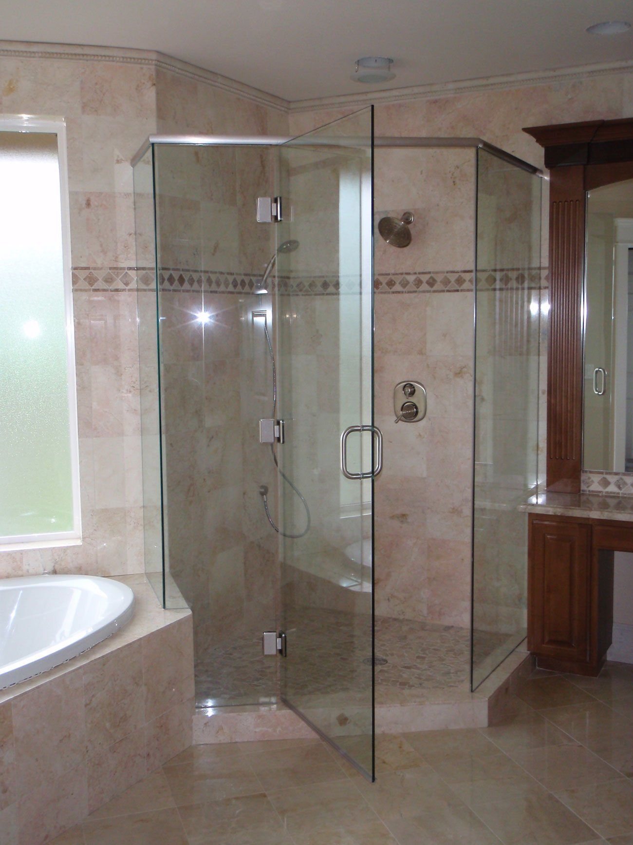 Custom With Header Door Open — Federal Way, WA — Niemen Glass