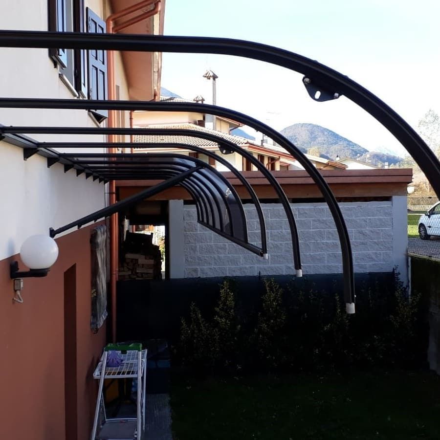 pensiline, Coperture in policarbonato