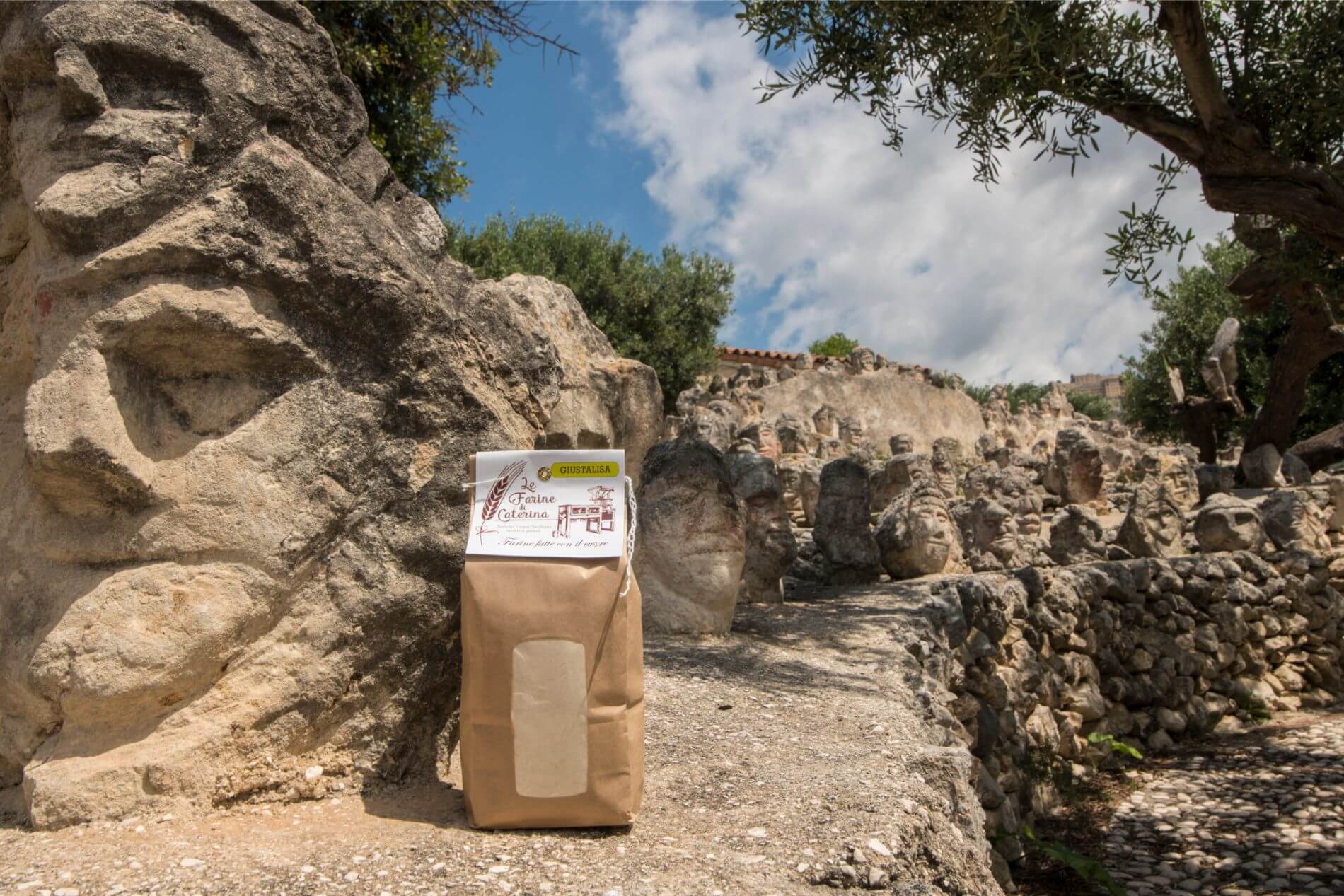 Farina in campagna siciliana