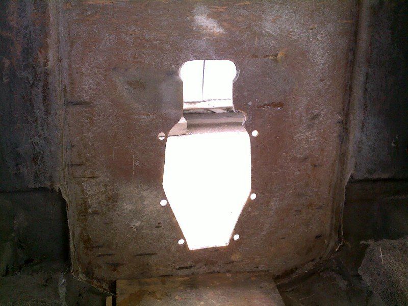 Rebuilt boat transom before installation