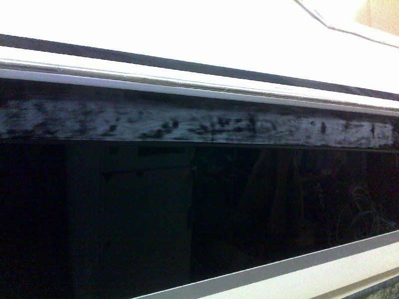 Black base clearcoat damage on boat