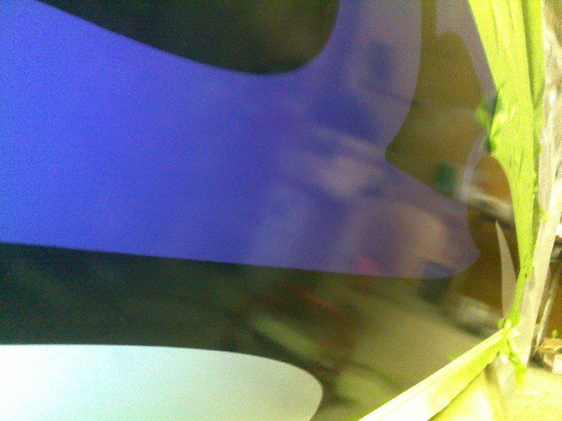 Boat with damage to gelcoat through numerous colors