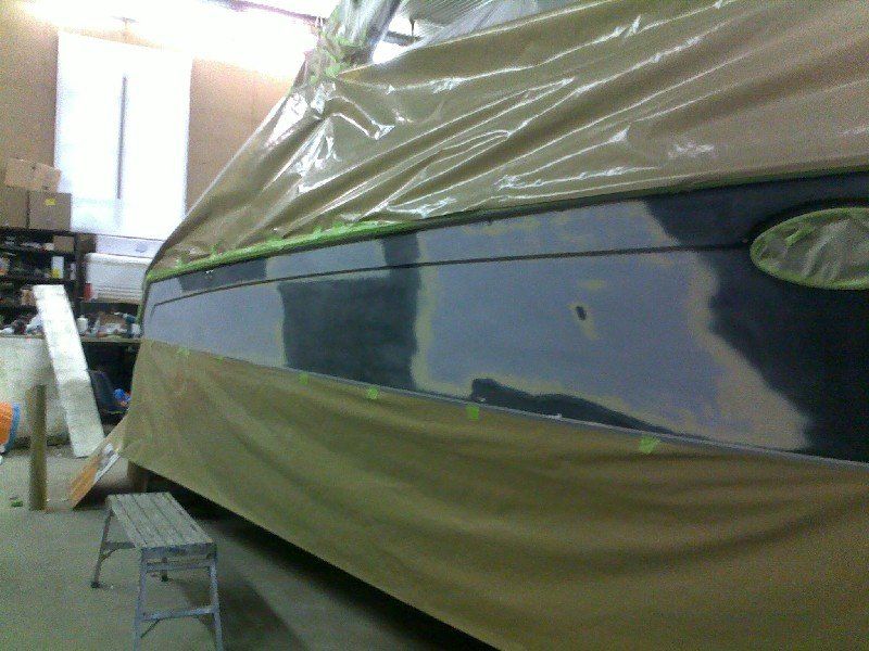 Black base clearcoat damage in the repair process