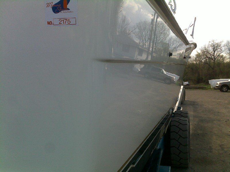 Boat that has been buffed complete