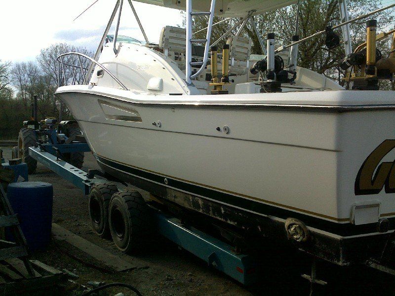 Boat that has been buffed complete
