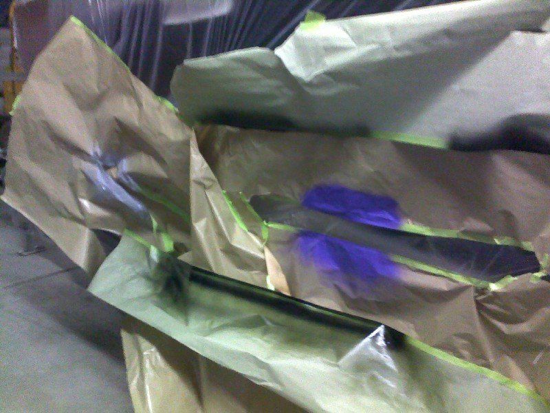 Boat in multi color gelcoat repair process