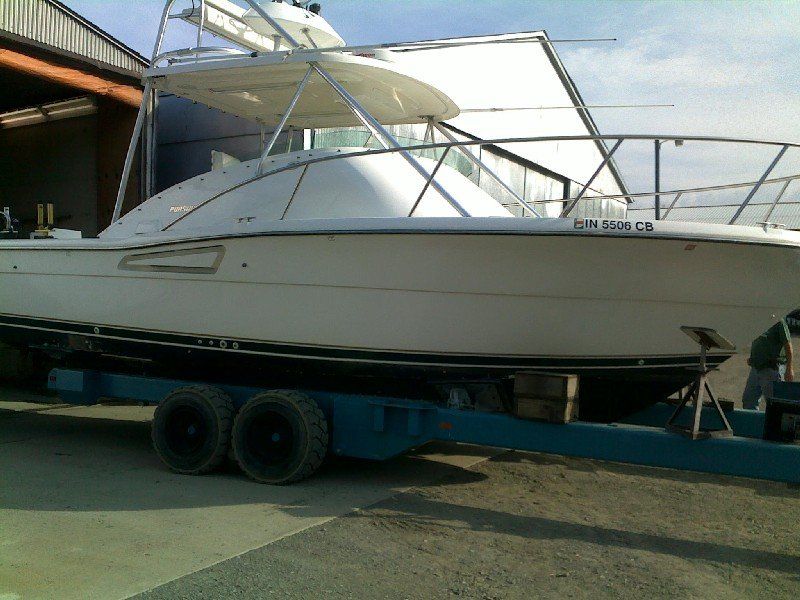 Boat that has been buffed complete