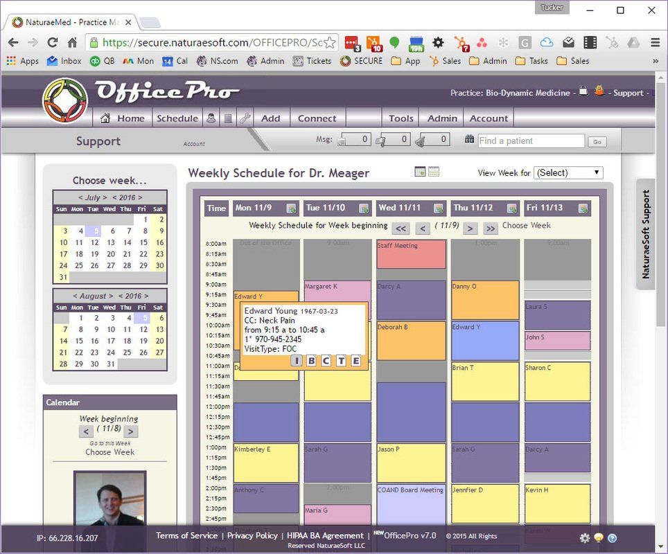 The OfficePro suite has a powerful and robust scheduling system at its core. 