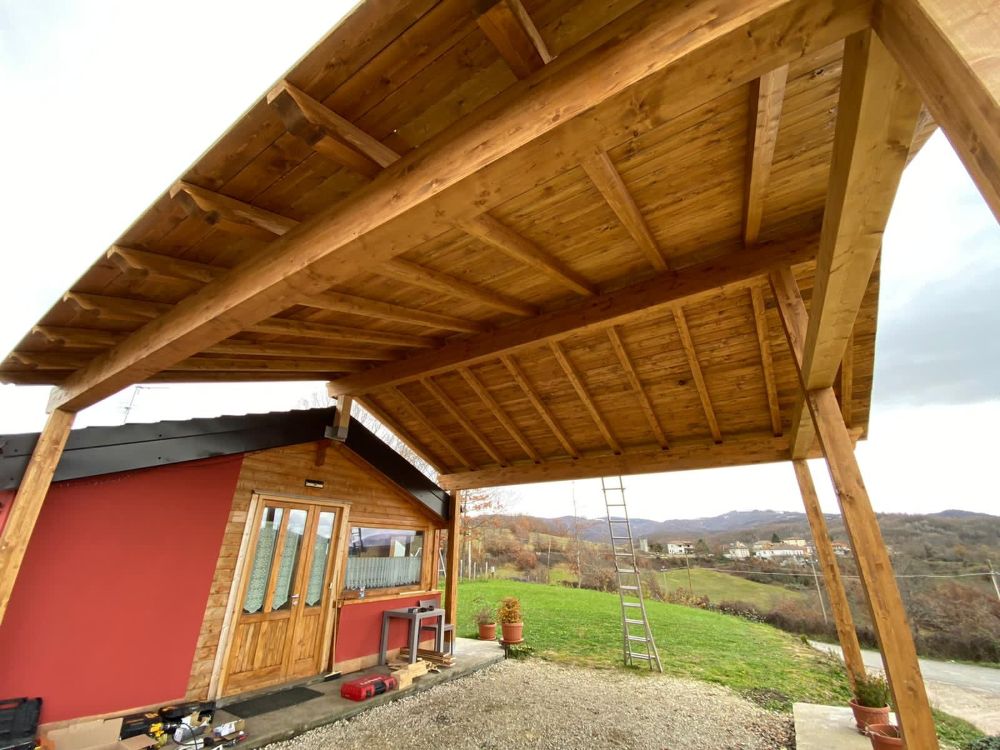 coperture in legno per esterni
