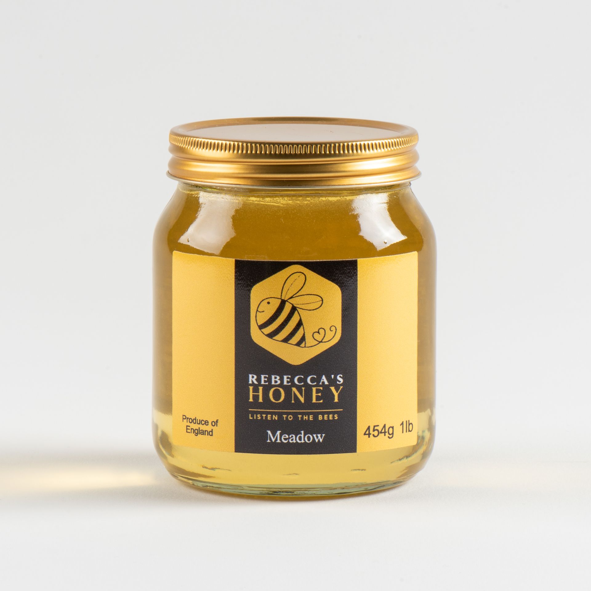 Meadow Honey, 454g, with Natural Honey Dipper