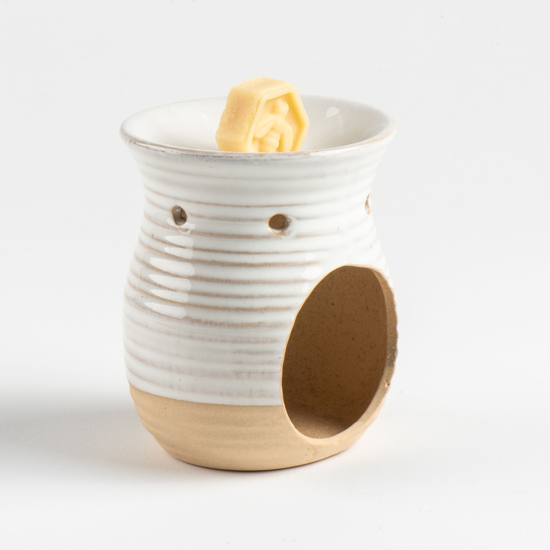 White & Tan Wax Melt Burner
