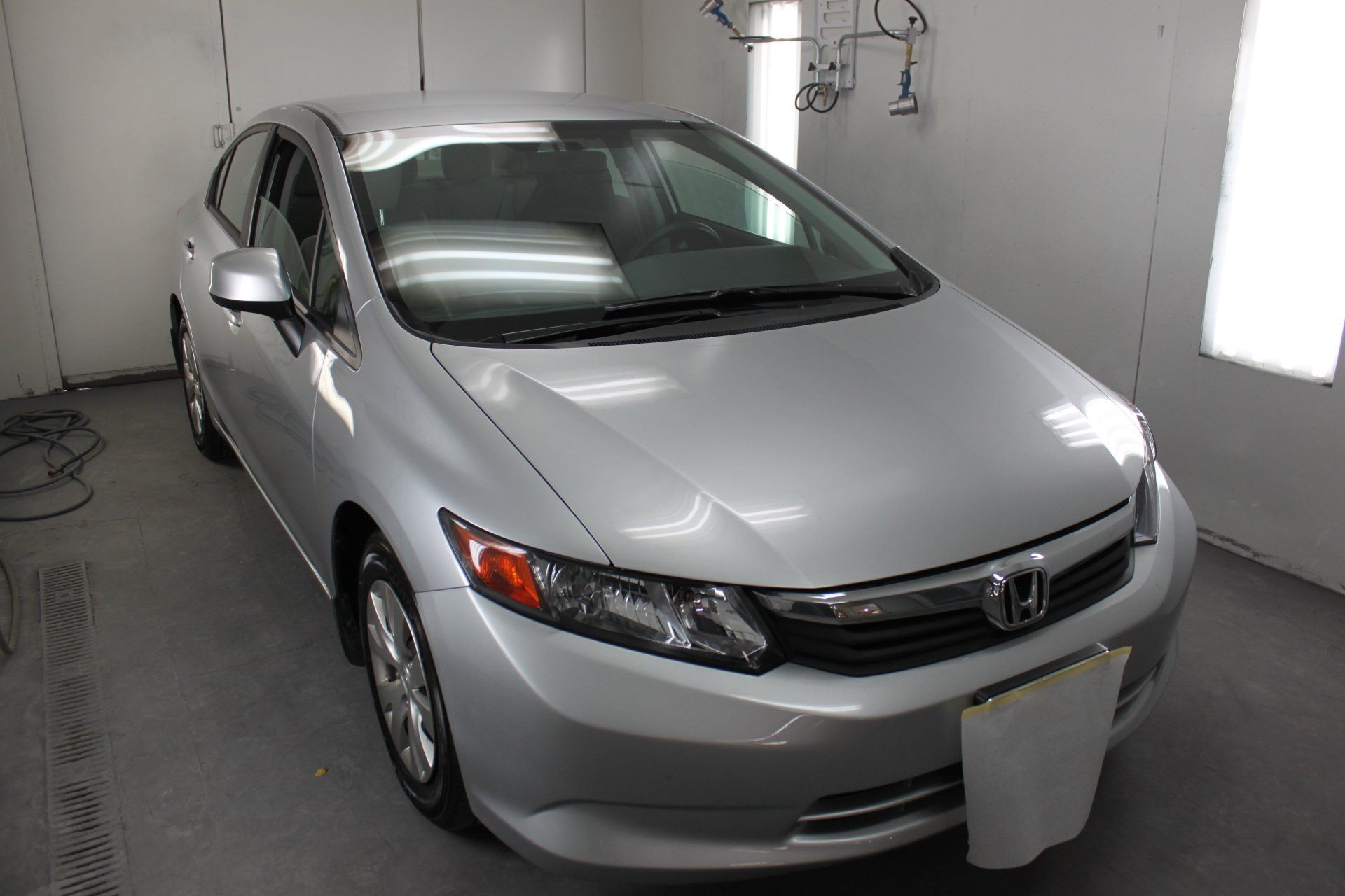 Left Side With Gray Car - Webster Groves, MO - Red LaMore Body Co