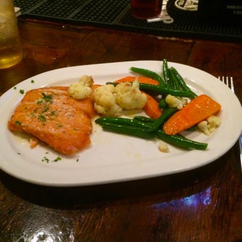 Grilled Salmon and Vegetables- Italian Restaurant in Canton, MA